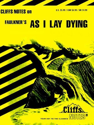 cover image of CliffsNotes on Faulkner's As I Lay Dying